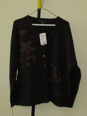 Ladies Long Sleeve 100% Lambs Wool Sweater, size 2X
